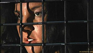 bitchy pussy glove-rubbed and electro-shocked in kinky bdsm session. feeling so helpless and turned on.