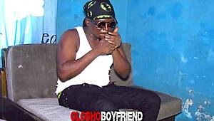 watch this horny ebony girlfriend bent over for doggystyle. her blowjob skills are wild on oloshoboyfriend com