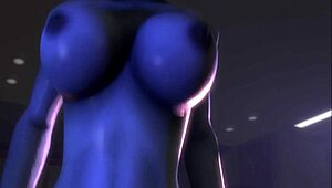 Liara rides cowgirl passionately