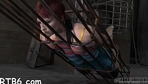 Tough lass, endure that rough nipple punishment!