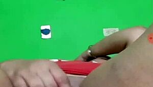 Married bride enjoys wedding day alone