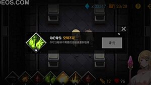 Blonde queen bound and creampied in dungeon