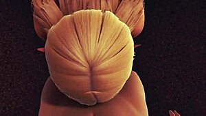 Sexy elf girl performs blowjob and handjob with Christmas facial cumshot