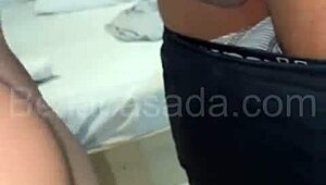 Well-endowed devours married latina's pussy in motel