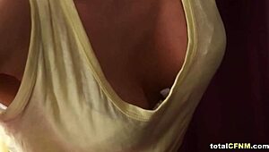 lucky guy gets triple cfnm blowjob from hot babes in ripped clothes. i’m totally overwhelmed!