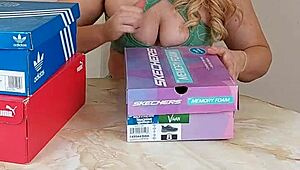 sneaker unboxing and try on