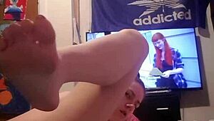 Slutty Canadian Whore Teases Her Tight Cunt