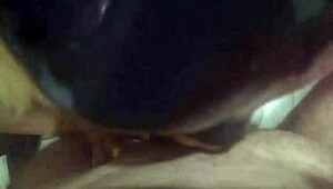Ebony hotwife swallows cum while masturbating in the shower