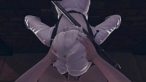 Watch Ciri get deepthroated against the wall?