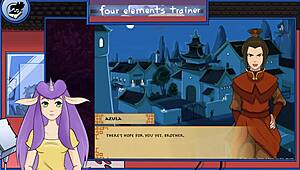 avatar hentai trainer fucks four elements part 18