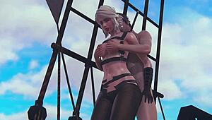 Watch Ciri get deepthroated against the wall?