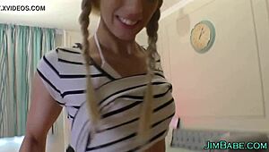 POV Amateur Teen Sucks Old English Cock Hard