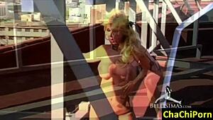 malena gracia teases with spanish nude striptease in ripped clothes