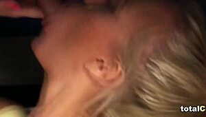 lucky guy gets triple cfnm blowjob from hot babes in ripped clothes. i’m totally overwhelmed!