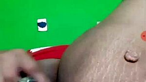 Married bride enjoys wedding day alone