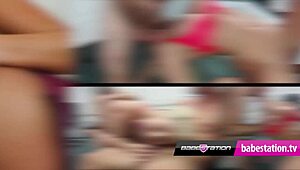 i watch this cute teen babe strip on the kitchen counter, her natural tits exposed as clothes rip