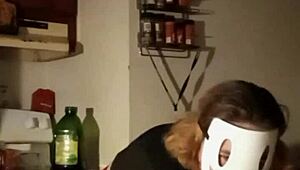 Teasing wedgie with ripped clothes and kinky striptease.