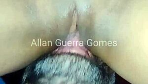 Dana Bueno's Pussy and Ass Licked by MMA Fighter Allan Guerra Gomes Until She Orgasms