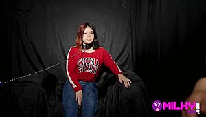 Submissive Jade learns not to pick up strangers online and becomes a good bitch in bondage.