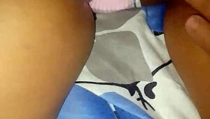 giving massages to my cousin in a relaxing session