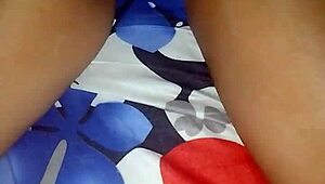 giving massages to my cousin in a relaxing session