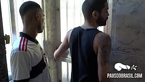 Straight Guy from Condo Tries Gay Interracial Bareback