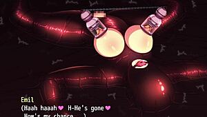 In the anime game, agent Emil faces humiliation and bondage in part four.