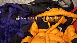 North Face Baltoro Leather Sofa Fun with Four Down Jackets Exploding!