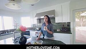 Big Tits Stepmom Teaches Stepson Fucking