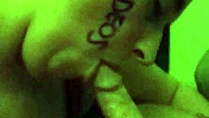 tashanic deepthroats a cock and swallows cum