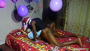 skinny teen gets fucked by monster cock on christmas day