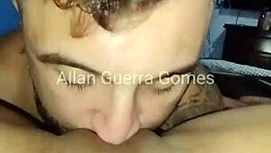 Dana Bueno's Pussy and Ass Licked by MMA Fighter Allan Guerra Gomes Until She Orgasms