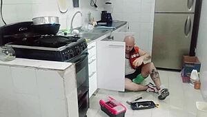 Plumber called to inspect pipes ends up checking depths with unexpected tools