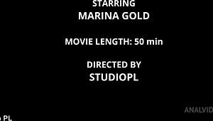 Marina Gold in debut group scene with multiple partners