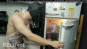 Goddess Kiffa Dominates Domestic Slave with Intense Face Slaps, Foot Slaps, and Wood Spoon Spankings