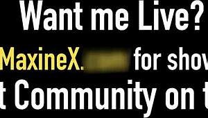 Maxine X Blows Cock While Finger Fucking