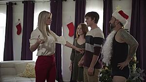 Wow, Rachael Cavalli and Madi Collins Ride Hard at Christmas!