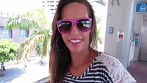 Nude cutie shares her tight pussy for wild hot fucking at a fun party.