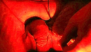 slave tied up surrenders to cock in bdsm bondage