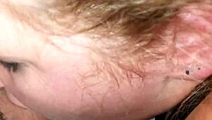 Watch this sexy curvy blonde MILF suck cock? She's eager for blowjob part 2