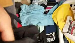 Guys raiding panties in this dirty gay jerk-off adventure, so thrilling!