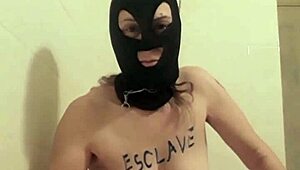 european french slave indulges in solo bdsm self-session, getting wet on march 27, 2023
