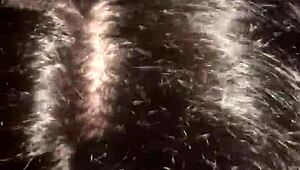 Latina amateur eagerly sucks massive big black cock in sloppy blowjob.