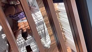 I watch this perfect teen 18+ take her first rough anal in POV ass fuck