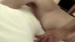 two friends take turns fucking old amputee grandpa bareback gangbang