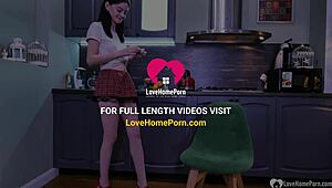 Brunette babe sucks cock while pussy fingered