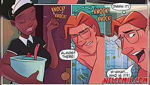 Fucking the naughty maid in hot anime action