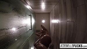 Jezebelle Bond Enjoys Relaxing Shower Time
