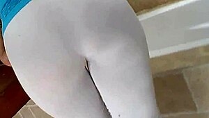 In a steamy bath, a beautiful young latina with big natural tits and a curvy big ass craves cock from an indian blonde.