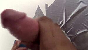 Tongue action with a hairless Colombian at a big black cock